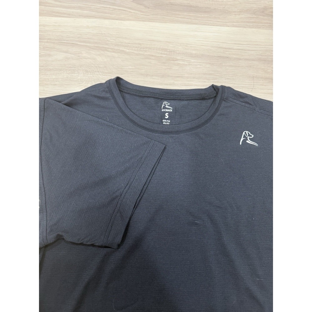Rhoback Blitz Tech Tee Short Sleeve Men's Size Small Shirt Midnight Black